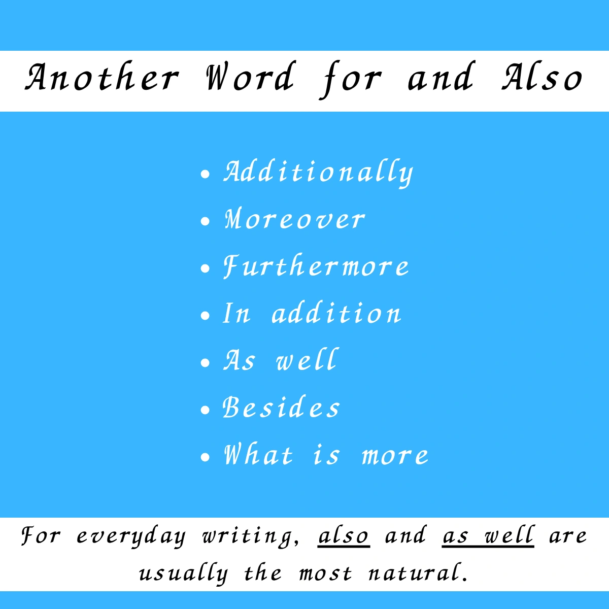 whats another word for and