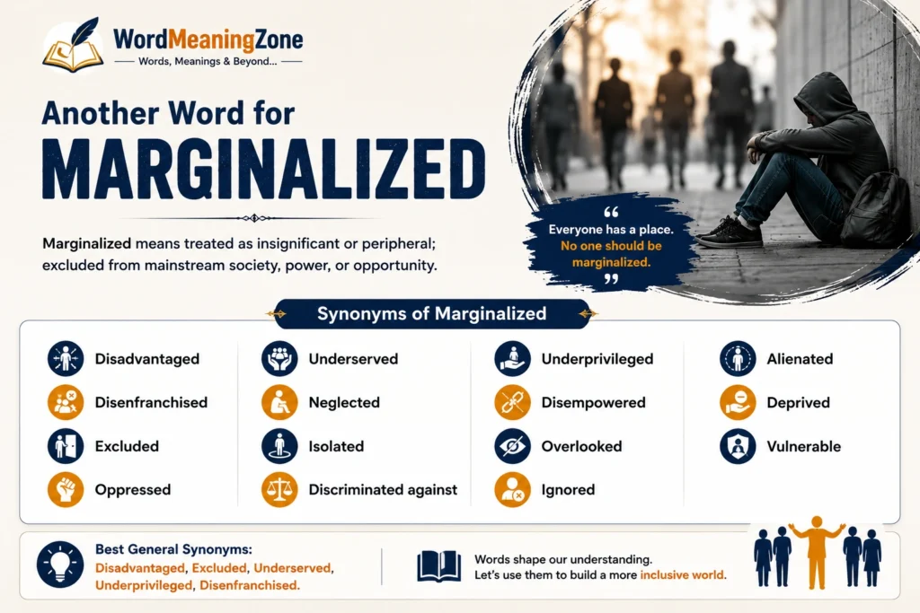 Another Word for Marginalized: 10 Better Alternatives (2026) Another Word for Marginalized