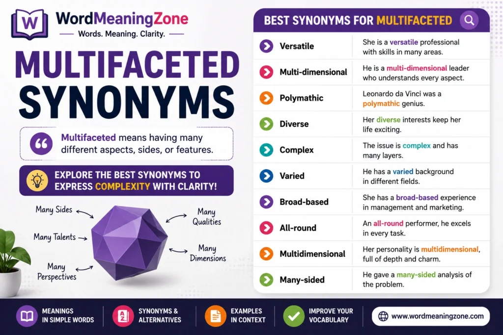 Multifaceted Synonyms: 50+ Powerful Alternatives for Every Context (2026 Edition) Multifaceted Synonyms