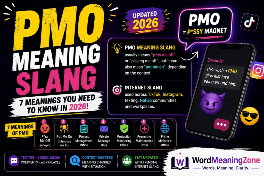 PMO Meaning Slang: 7 Meanings You Need to Know in 2026 PMO Meaning Slang