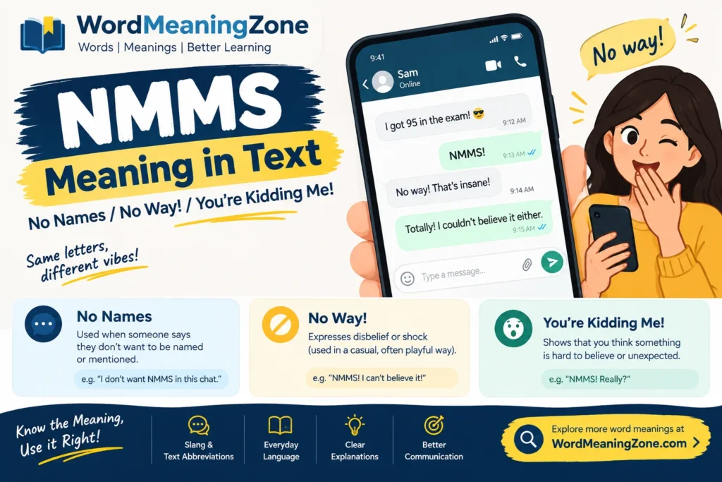 NMMS Meaning in Text: What It Really Means in 2026 (And How Not to Embarrass Yourself) NMMS Meaning in Text