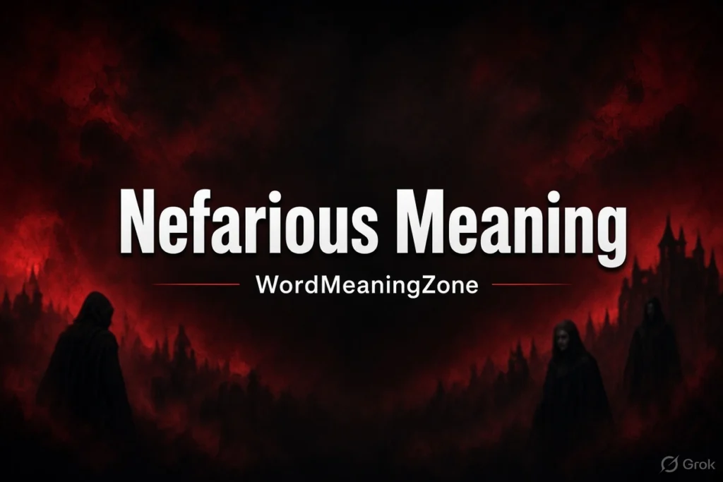 Nefarious Meaning: Full Definition, Origin, Synonyms & Uses (2026) Nefarious Meaning