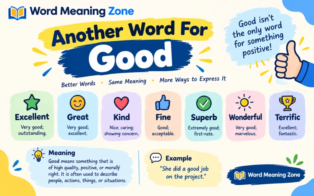 Another Word for Good