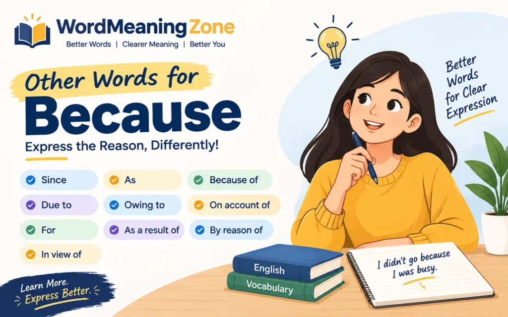 Other Word for Because
