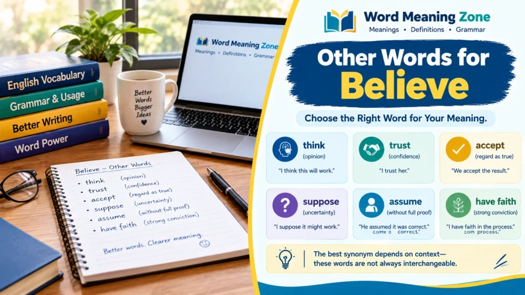 Other Words for Believe