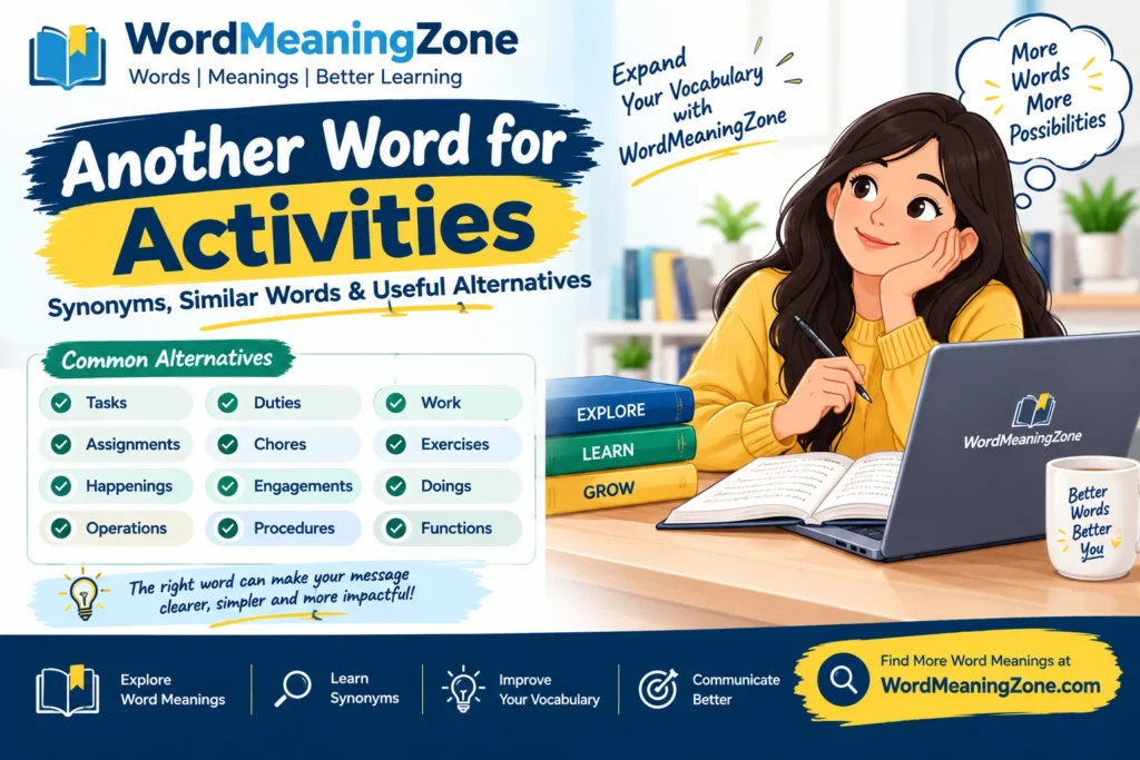 another word for activities